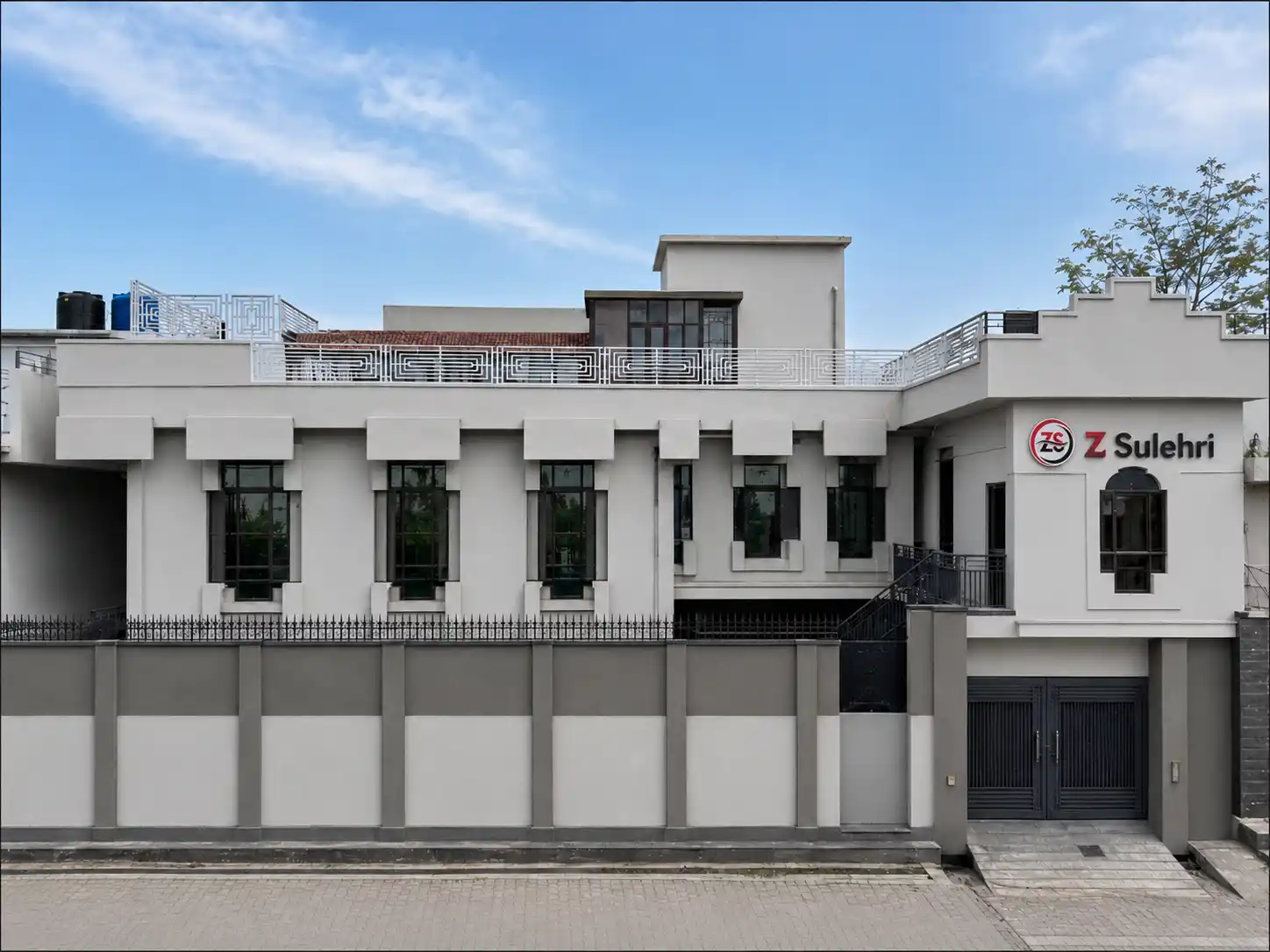 The Z Sulehri building with its sign on the front